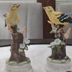 Goldfinch Music Boxes by Towle. Two can be yours! Great Vintage condition.